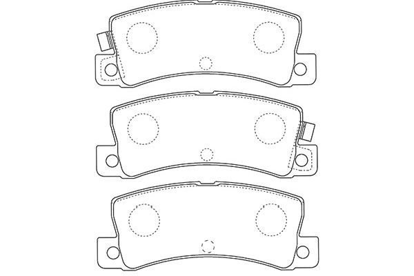 KAVO PARTS Bremžu uzliku kompl., Disku bremzes BP-9124